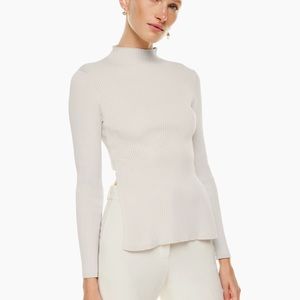 Aritzia Babaton Sculpt Knit Tie-Back Sweater